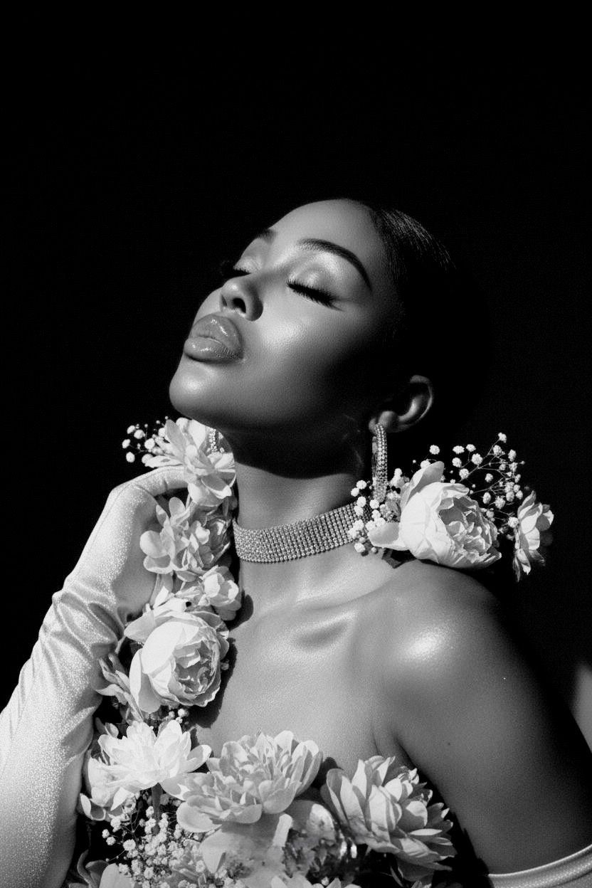 Luxury elegant black purple